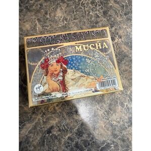 Piatnik Alphonse Mucha Art Nouveau Playing Cards 2 Decks Princezna Hyacinta Box